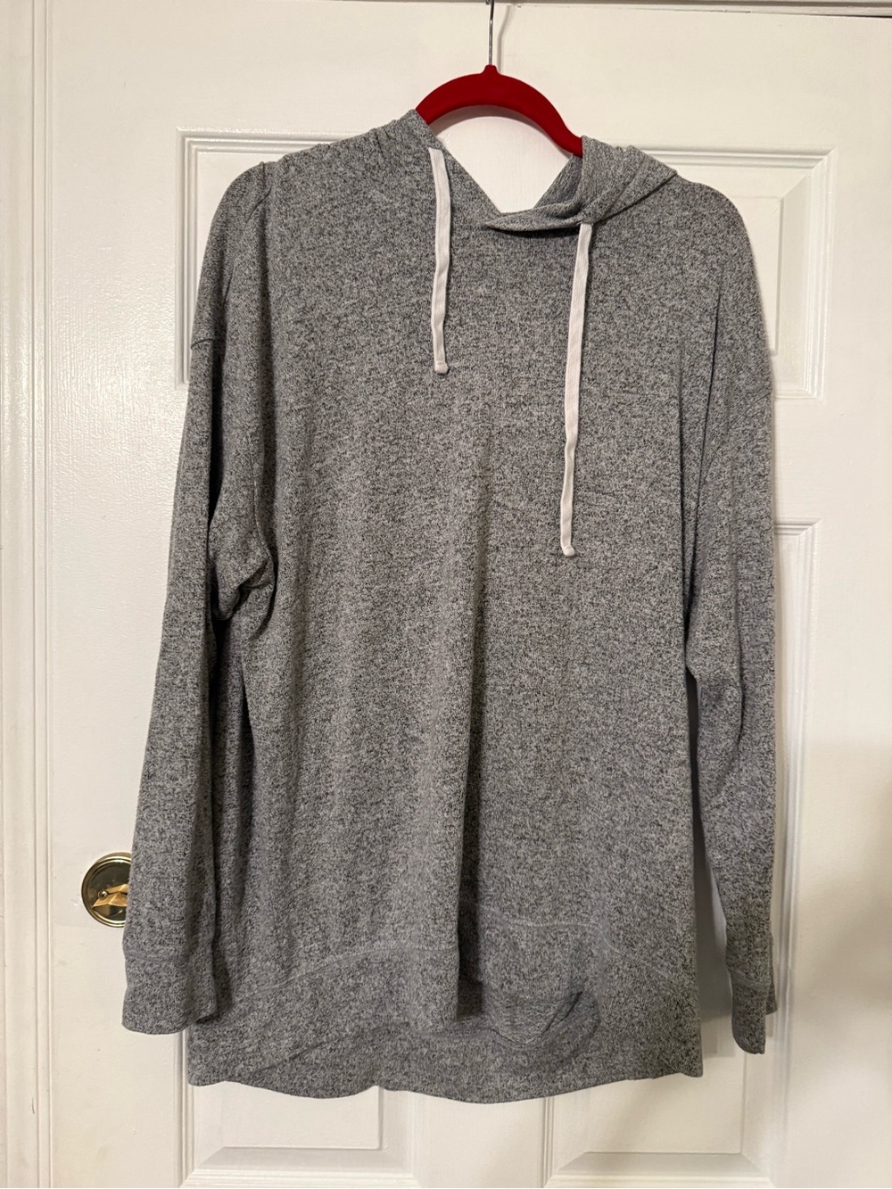 Hollister Gray Drawstring Hooded Pullover